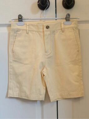 EUC TBBC Beaufort Bonnet Company Boys light yellow shorts size 10